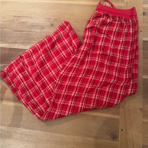 BP Red and White Plaid Pajama Lounge Pants - Picture 2 of 5